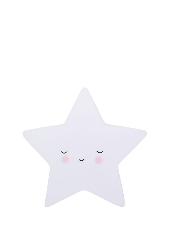 Kids Living Etc. White Mini Sleeping Star Lamp - 1