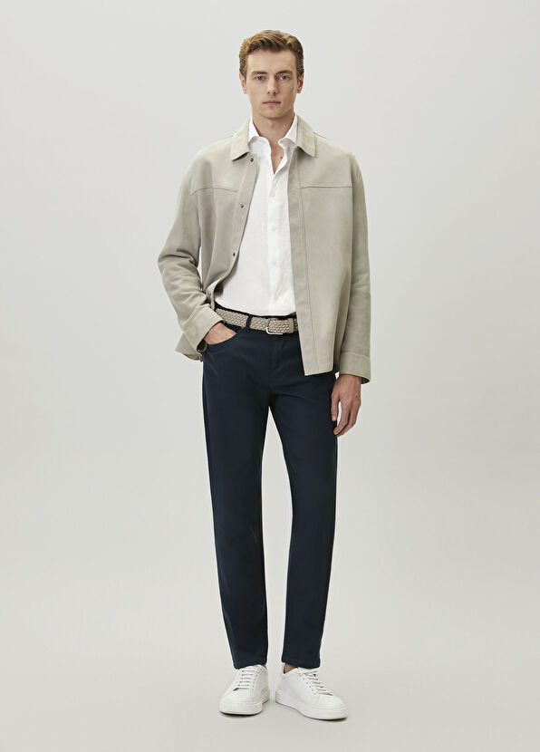 Beymen Club White Comfort Fit Italian Collar Linen Shirt - 3