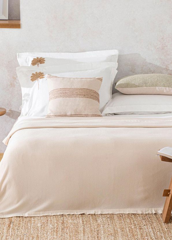 Chakra Lillia Ecru Single Bedspread - 2