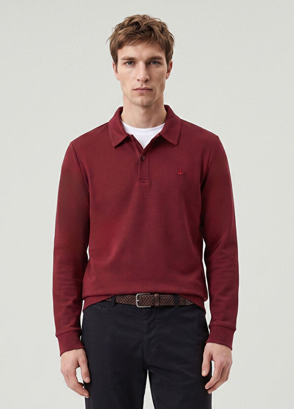 Beymen Club Comfort Fit Burgundy Polo T-Shirt - 2