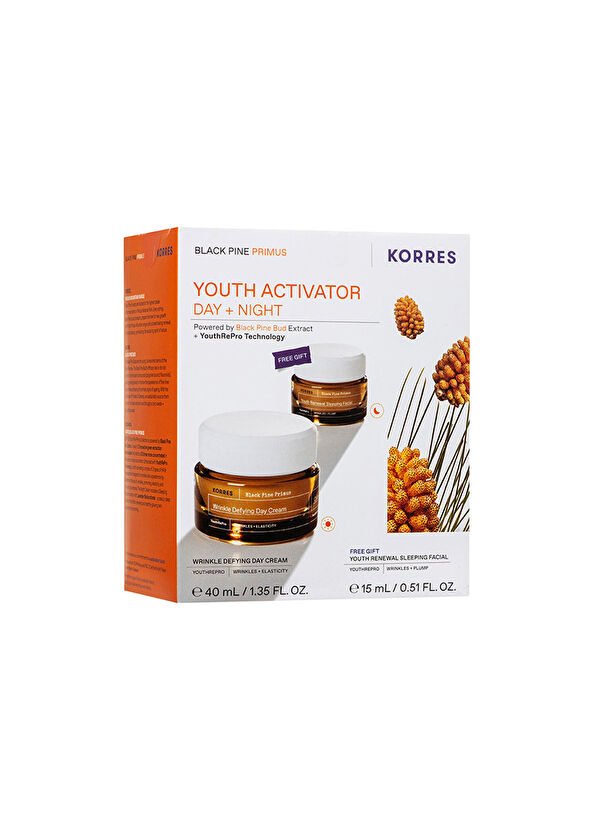 Korres Black Pine Primus Day Cream 40 ml + Night Cream 15 ml Anti-Aging Day and Night Cream Set of 2 - 4