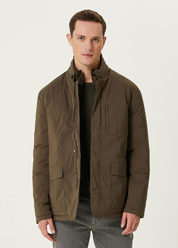 Beymen Club Haki İç Yelek Detaylı Puff Mont - 1