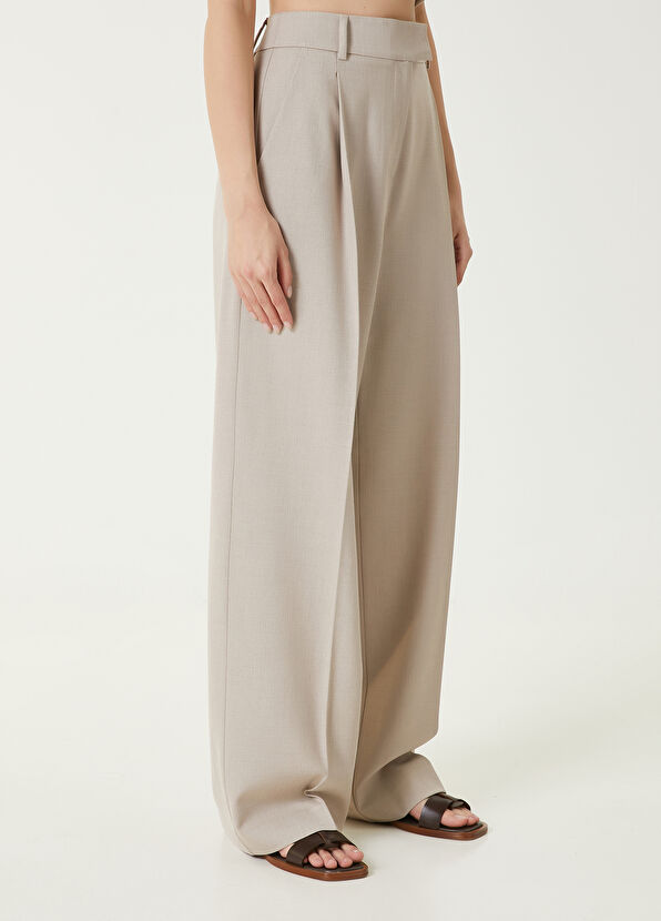 Beymen Club Beige Pleat Detailed Trousers - 2