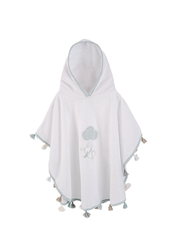 Lou Lou Ruby Rabbit Bamboo Unisex Baby & Kids Poncho Towel - 1