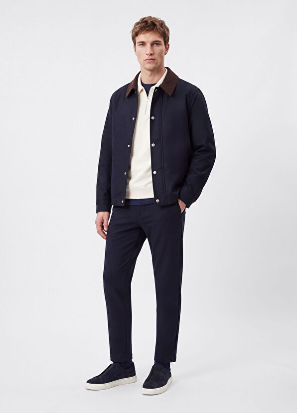 Beymen Club Kırık Beyaz Fermuarlı Polo Sweatshirt - 2