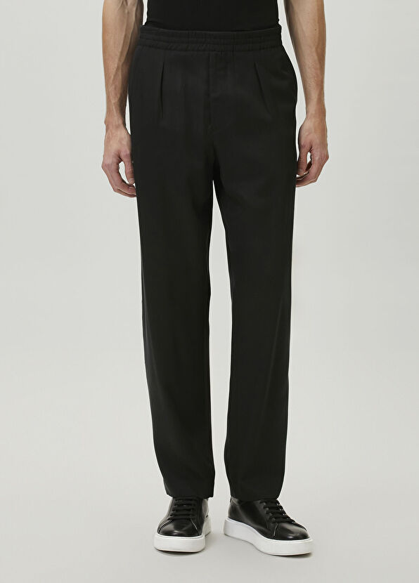 Beymen Club Black Pleated Twill Sport Pants - 2