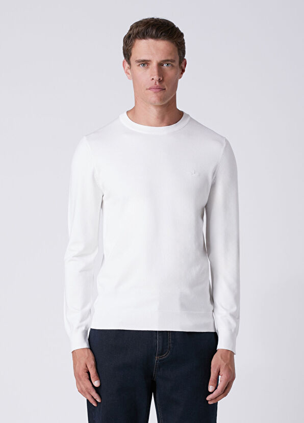 Beymen Club Off-White Basic Sweater - 1