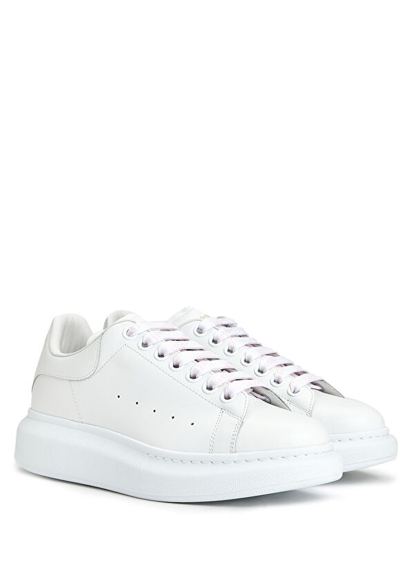 McQueen Oversized Beyaz Kadın Deri Sneaker - 2