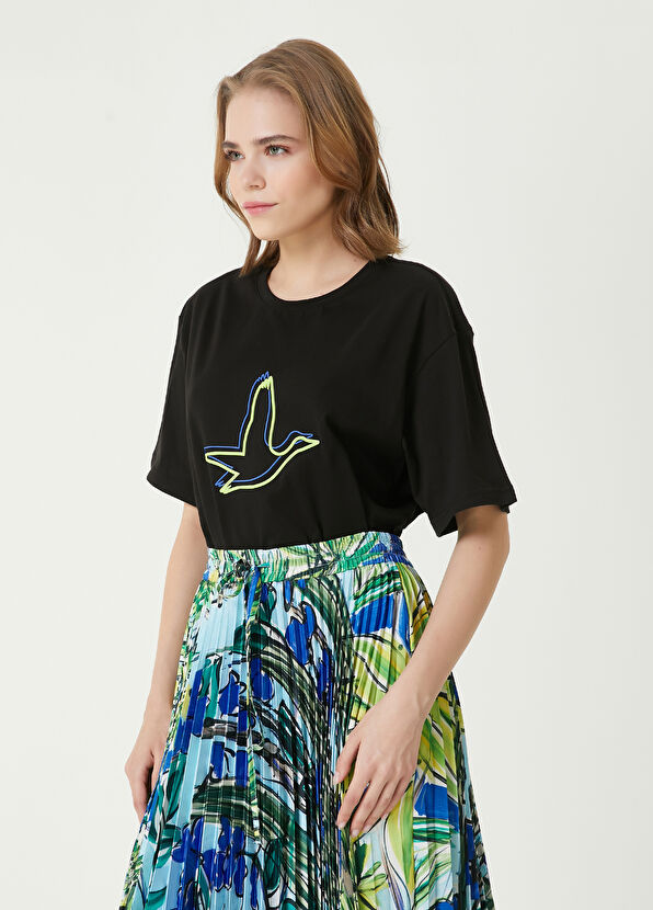 Beymen Club Siyah Logo Baskılı T-shirt - 4