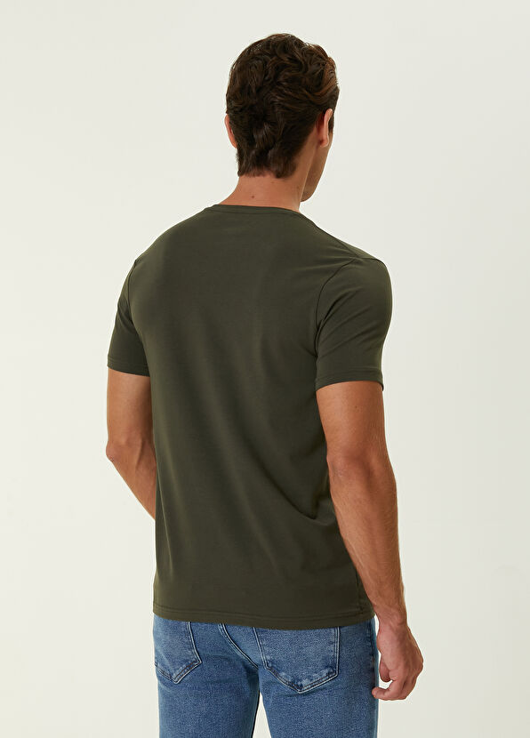 Beymen Club Haki Basic T-shirt - 4