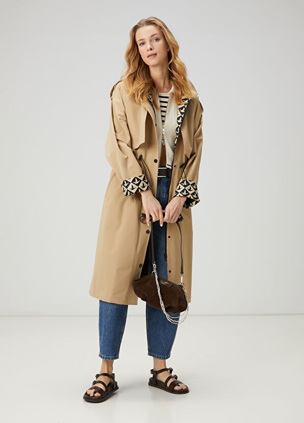 Beymen Club Ekru Siyah Çizgili Crop Atlet - 3