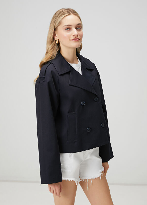 Beymen Club Lacivert Apoletli Twill Mont - 4