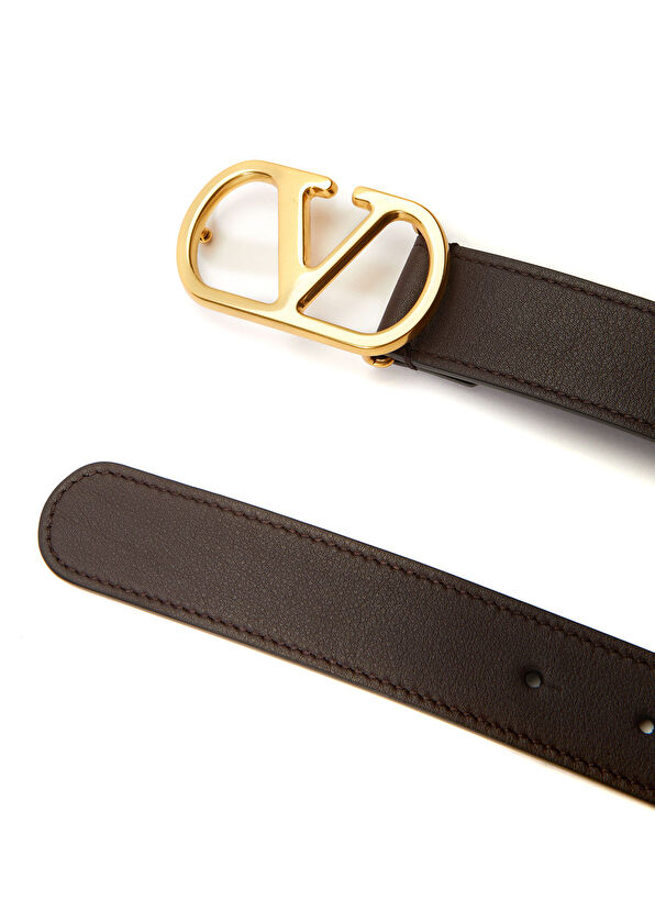 VLogo Kahverengi Kadın Deri Kemer - Görsel 3