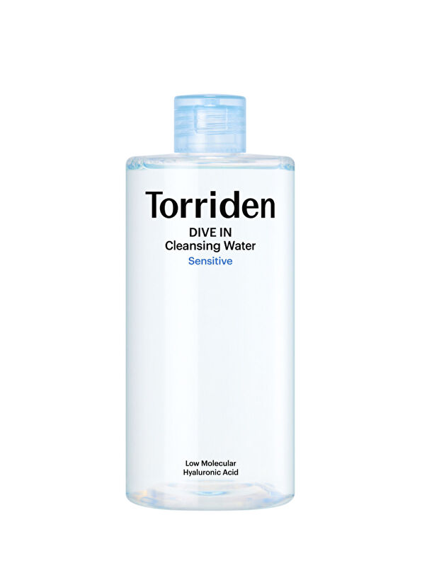 Torriden Dive In Low Molecular Hyaluronic Acid Cleansing Water Sensitive 8 Types Micro Hyaluronic Acid Make-up and Sunscreen Cleanser 400 ml - 1
