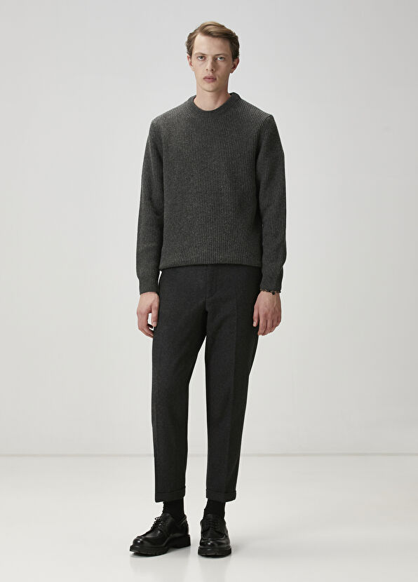 Beymen Club Gri Melanj Kaşmir Karışımlı Kazak - 2