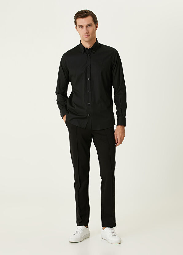 Custom Fit Black Non-Iron Shirt Beymen Club Custom Fit Black Non-Iron Shirt - 3