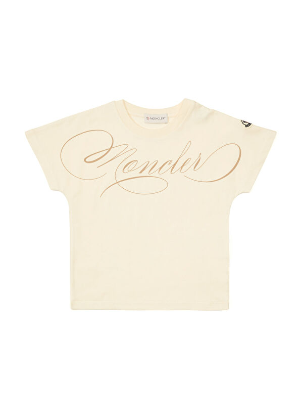 Moncler Krem Kız Çocuk T-shirt - 1