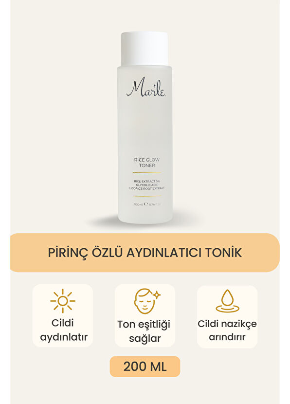 Mar'le Pirinç Özlü Aydınlatıcı Arındırıcı Tonik 200 ml - 2