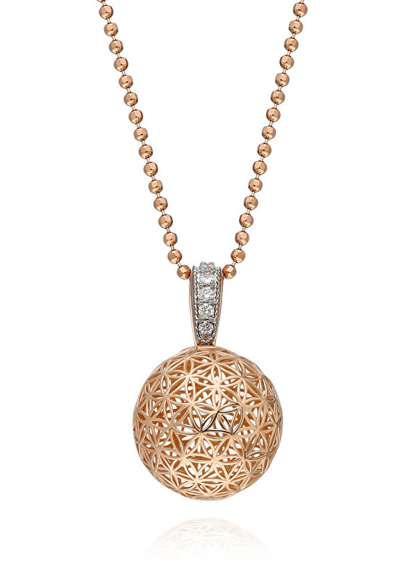 Markiz Jewelery Markiz Yaşam Çiçeği Pırlanta Kolye  - 1