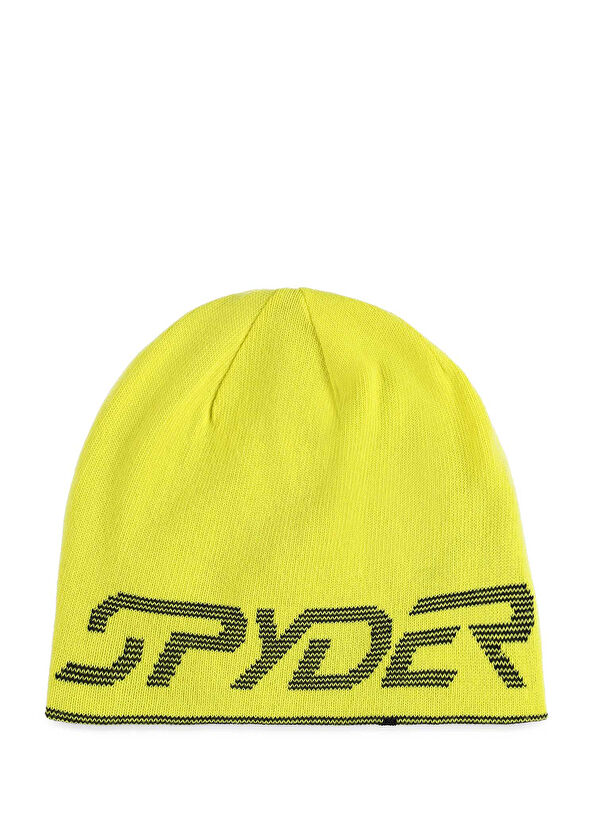 Spyder Reversible Bug Reversible Yellow Boys' Beanie - 1