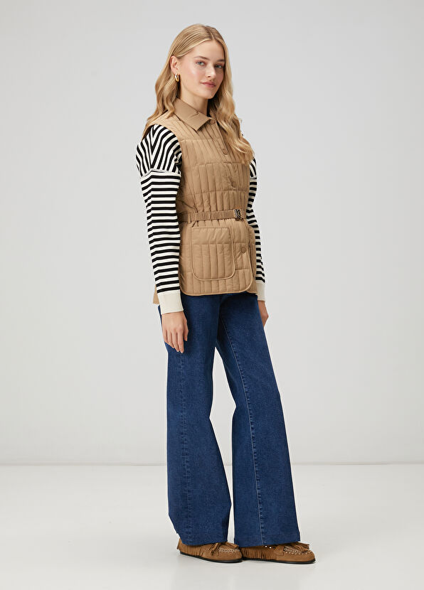 Beymen Club Bej Kapitoneli Yelek - 3