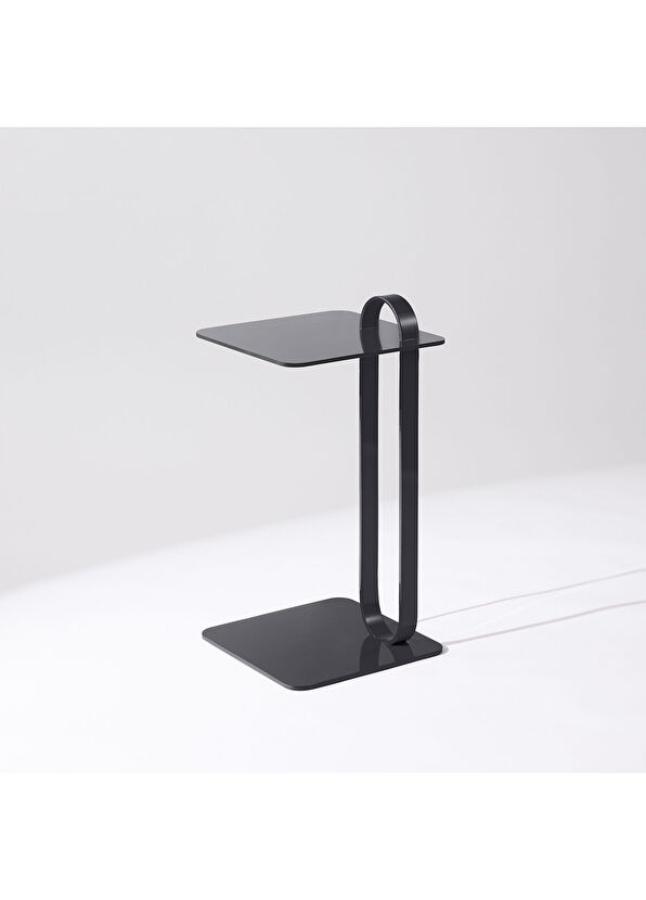 Gaen Studio Handy Alüminyum Koyu Gri Yan Sehpa - 2