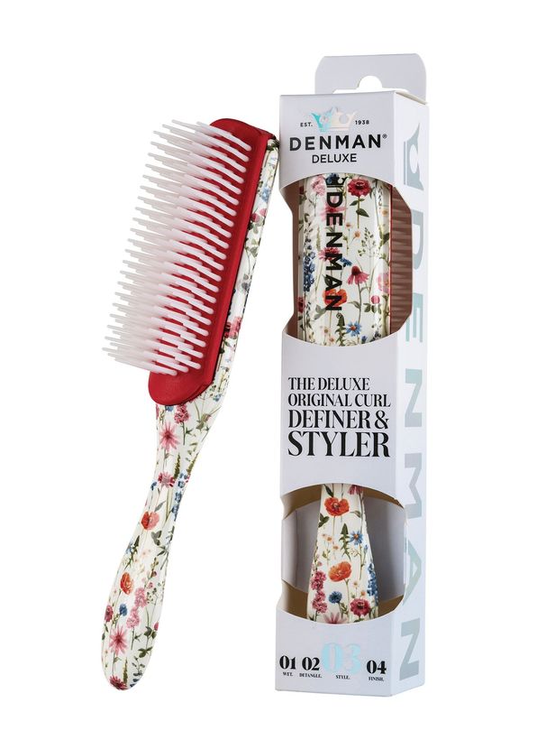 Denman D3 Original Styler & Curl Definer Floral Fantasies Curl Defining Hair Brush - 2