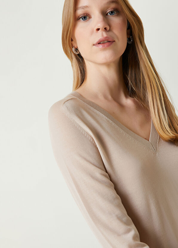 Beymen Club Camel Basic Yün Kazak - 4