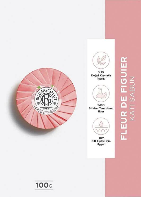 Roger&Gallet Doğal İncir Özlü ve Kalıcı Ferah Koku Fleur De Figuier Katı Sabun 100 gr - 2
