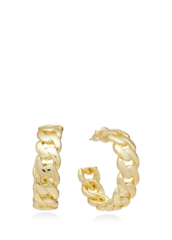 Beymen Club Gold Kadın Halka Küpe - 1