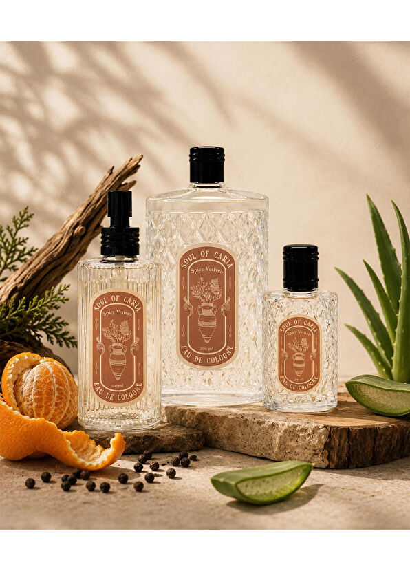 Soul of Caria Spicy Vetıver Artisan Kolonya 50 ml - 3