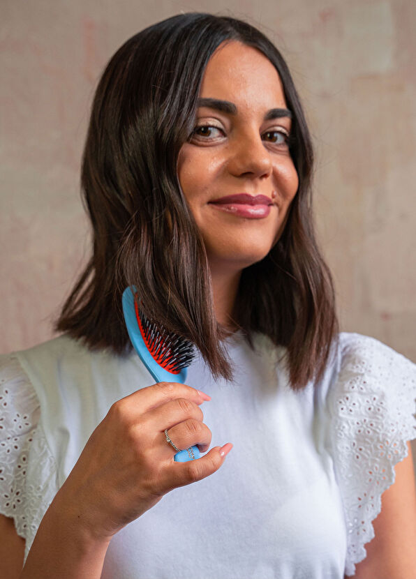 Mason Pearson Pocket Bristle Nylon BN4 Blue Saç Fırçası - 4