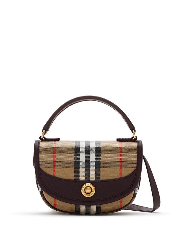 Burberry Highlands Mini Bej Kadın Omuz Çantası - 1