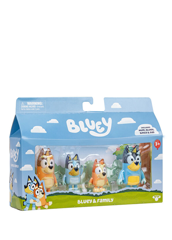 Bluey Bluey and Family 4-Piece Character Figure Toy Set - 4