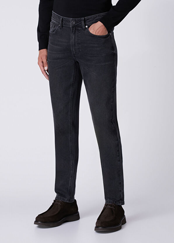 Beymen Club Slim Fit Dark Wash Black Jeans - 2