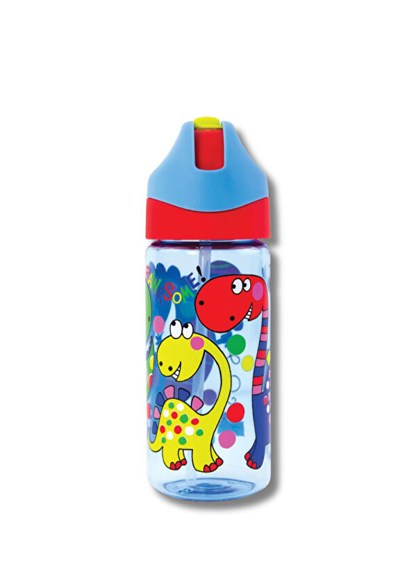 Rachel Ellen Design Dinosaur Patterned Straw Water Bottle - 2