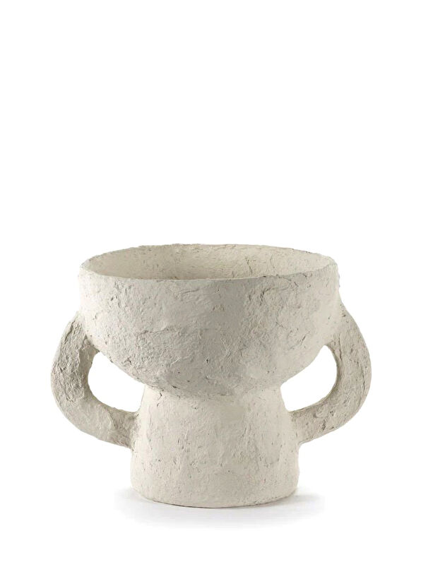 Serax Vase White Earth Beyaz Seramik Dekoratif Obje 23 cm - 1