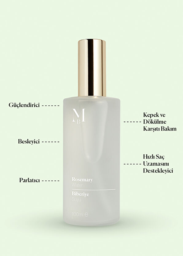 Misbahçe Biberiye Suyu Dökülme Karşıtı Saç Toniği 100 ml - 2