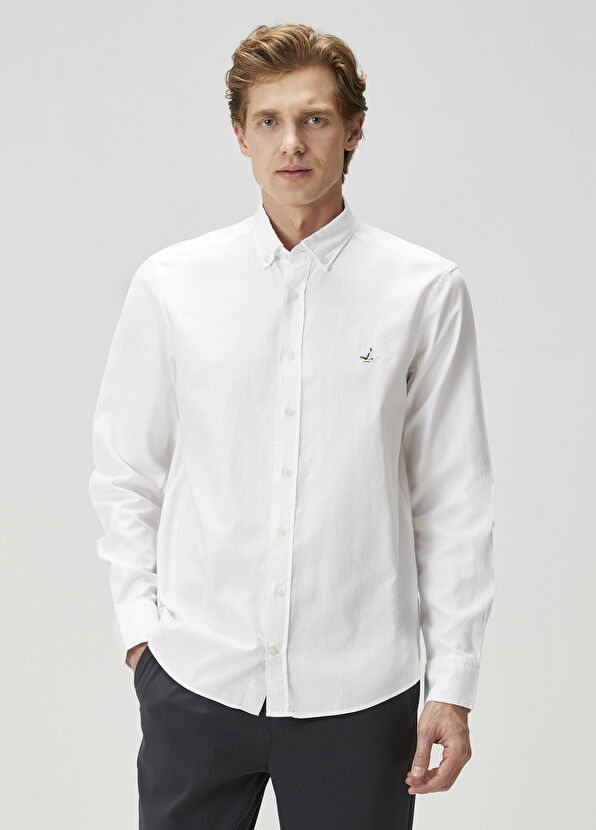 Beymen Club Comfort Fit Beyaz Gömlek - 1