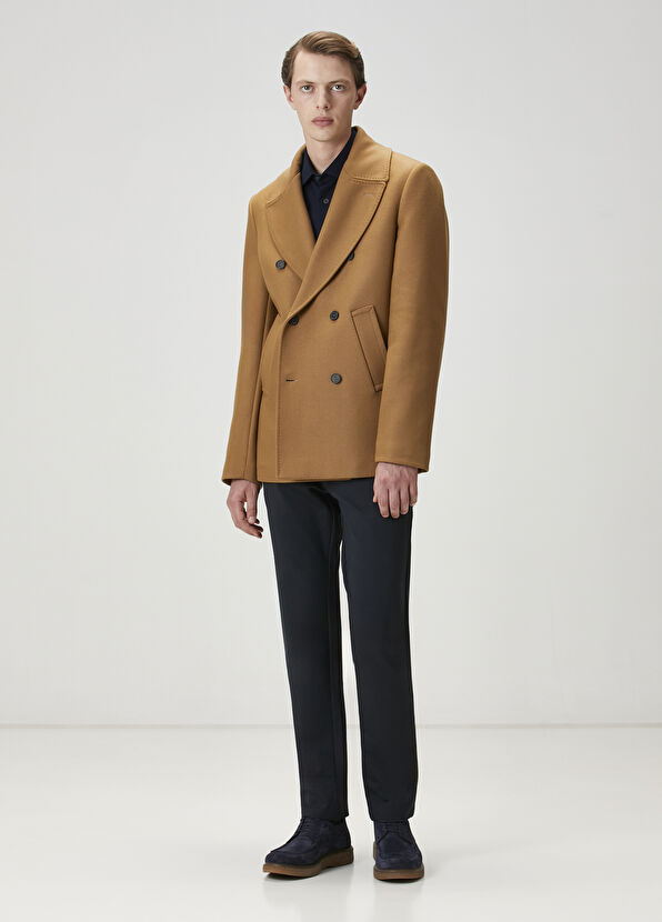 Beymen Club Camel Double-Breasted Coat - 2