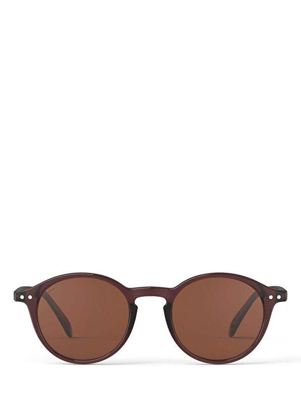 Izipizi Sun #D Old Leather Dark Brown Unisex Sunglasses - 1