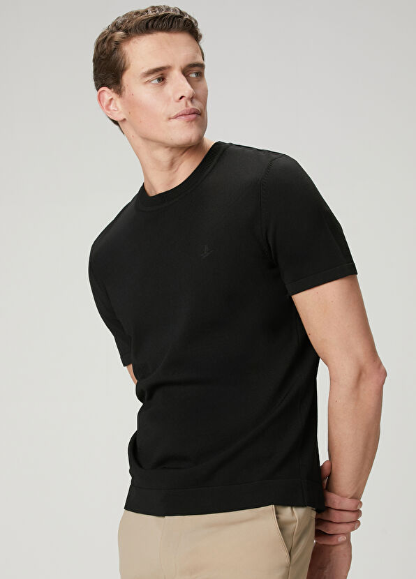 Beymen Club Black Short Sleeve Sweater - 2