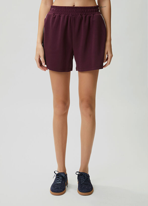 Beymen Club Bordo Bantlı Modal Jersey Şort - 2