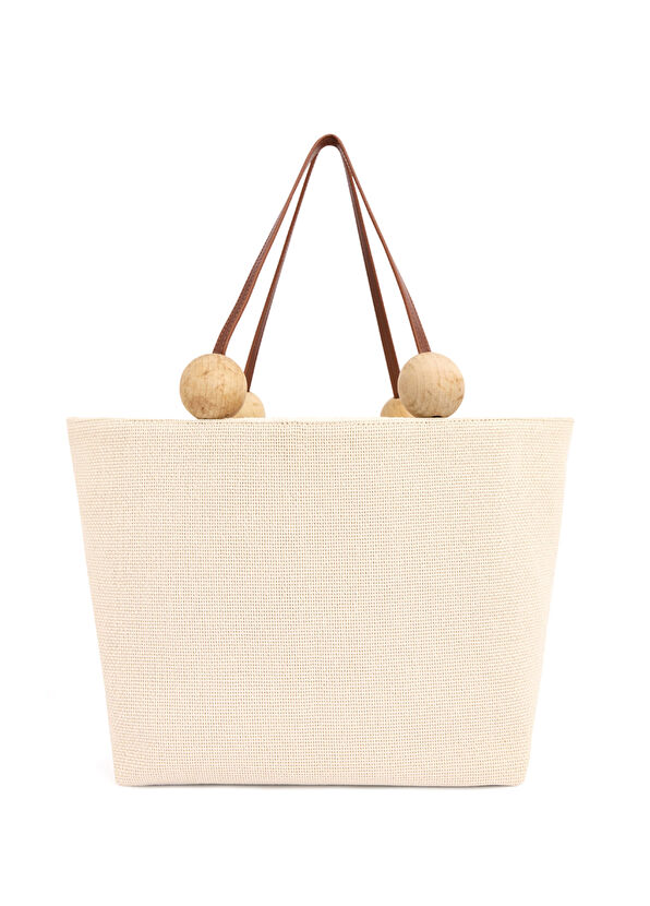 D’Lueur Atelier Le Soléil Tote Beige Women's Beach Bag - 2