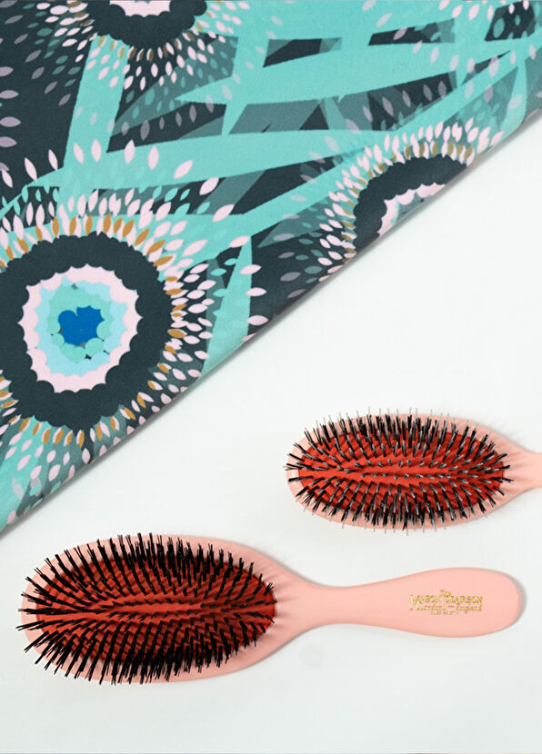 Mason Pearson Handy Bristle Nylon BN3 Pink Hair Brush - 4