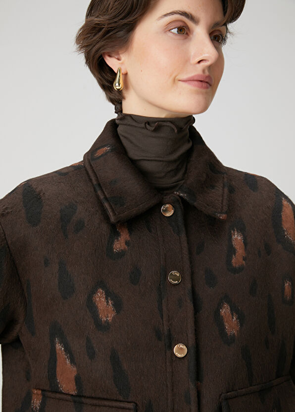 Beymen Club Kahverengi Leopar Desenli Ceket - 3