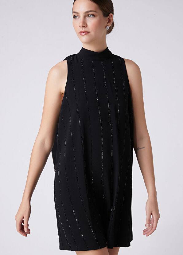 Beymen Club Black Mini Evening Dress - 2