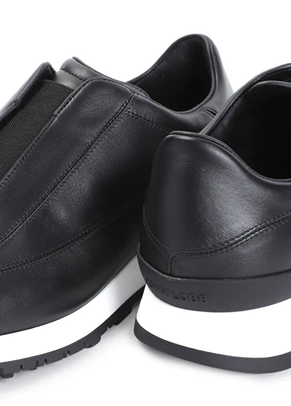 John Lobb Siyah Erkek Deri Sneaker - 4