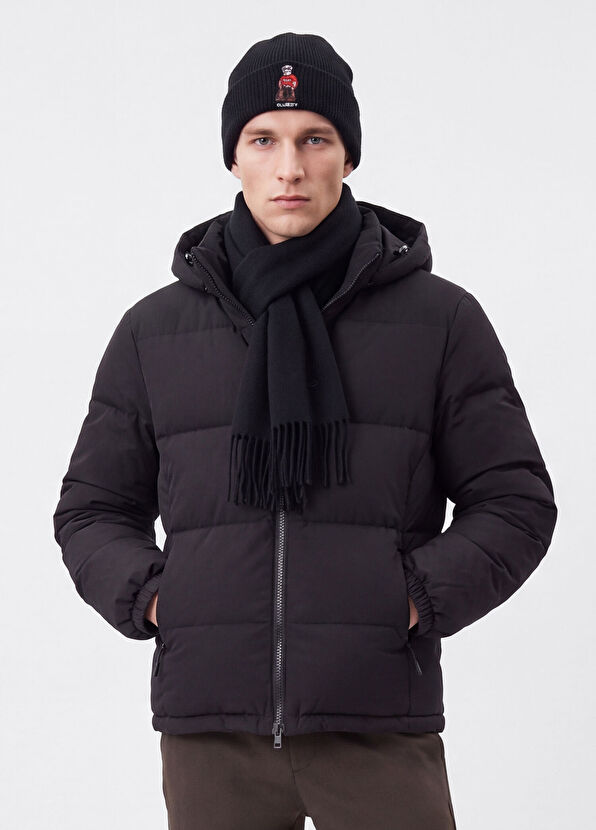 Beymen Club Black Hooded Puff Coat - 3