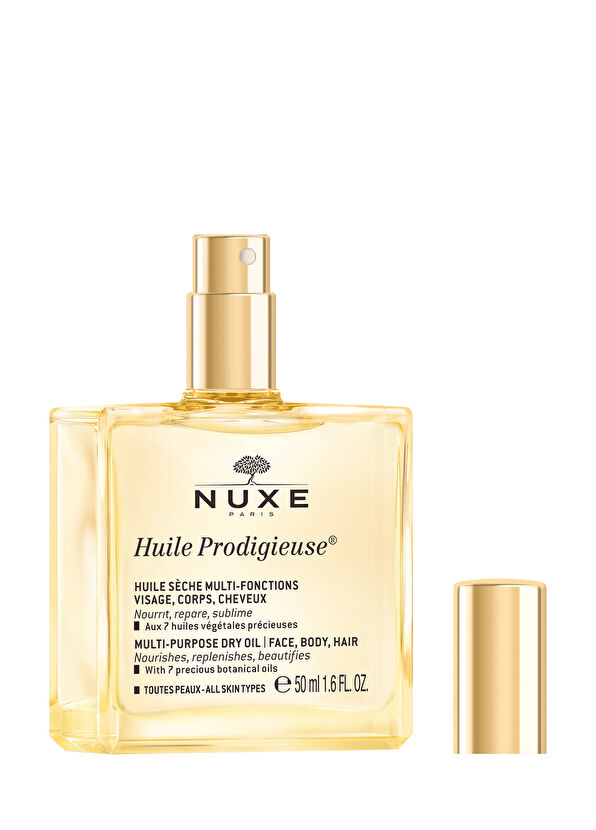Nuxe Dry Oil For Face, Body And Hair 50 ml + Body Massage Brush - 3